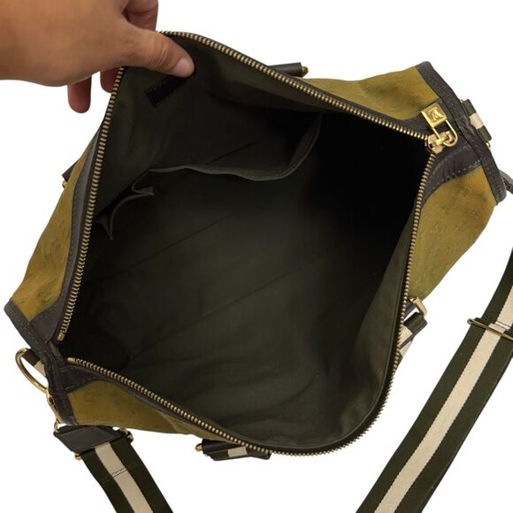 Louis Vuitton Unisex Large Monogram Canvas Mary Kate Tote Bag Green Khaki Travel - Picture 6 of 15